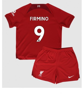 Liverpool Roberto Firmino #9 babykläder Hemmatröja barn 2022-23 Korta ärmar (+ Korta byxor)